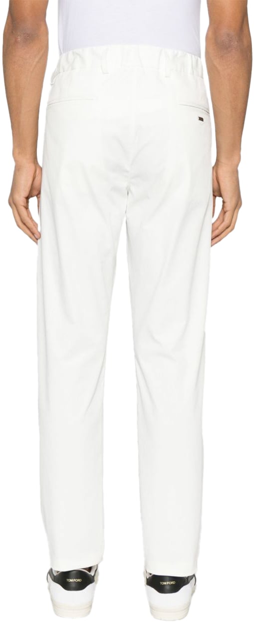 Herno Trousers White Wit