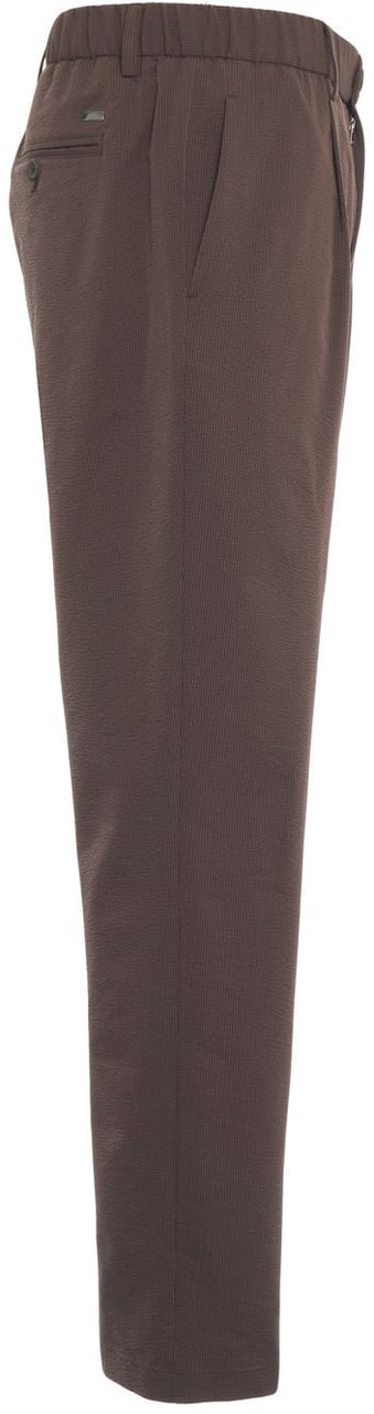 Herno Seersucker pants Bruin