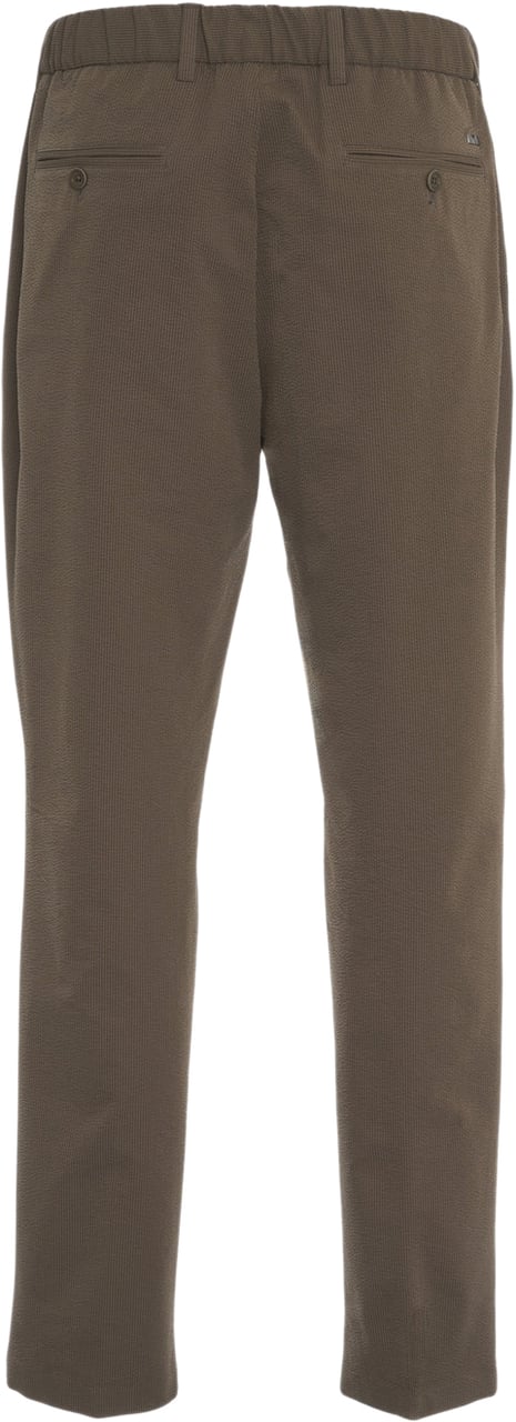 Herno Seersucker pants Groen