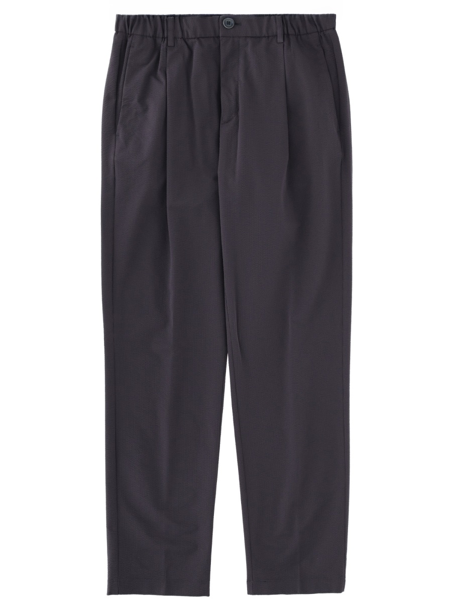 Herno Matte Tailored Polyester Straight-Leg Pants Zwart