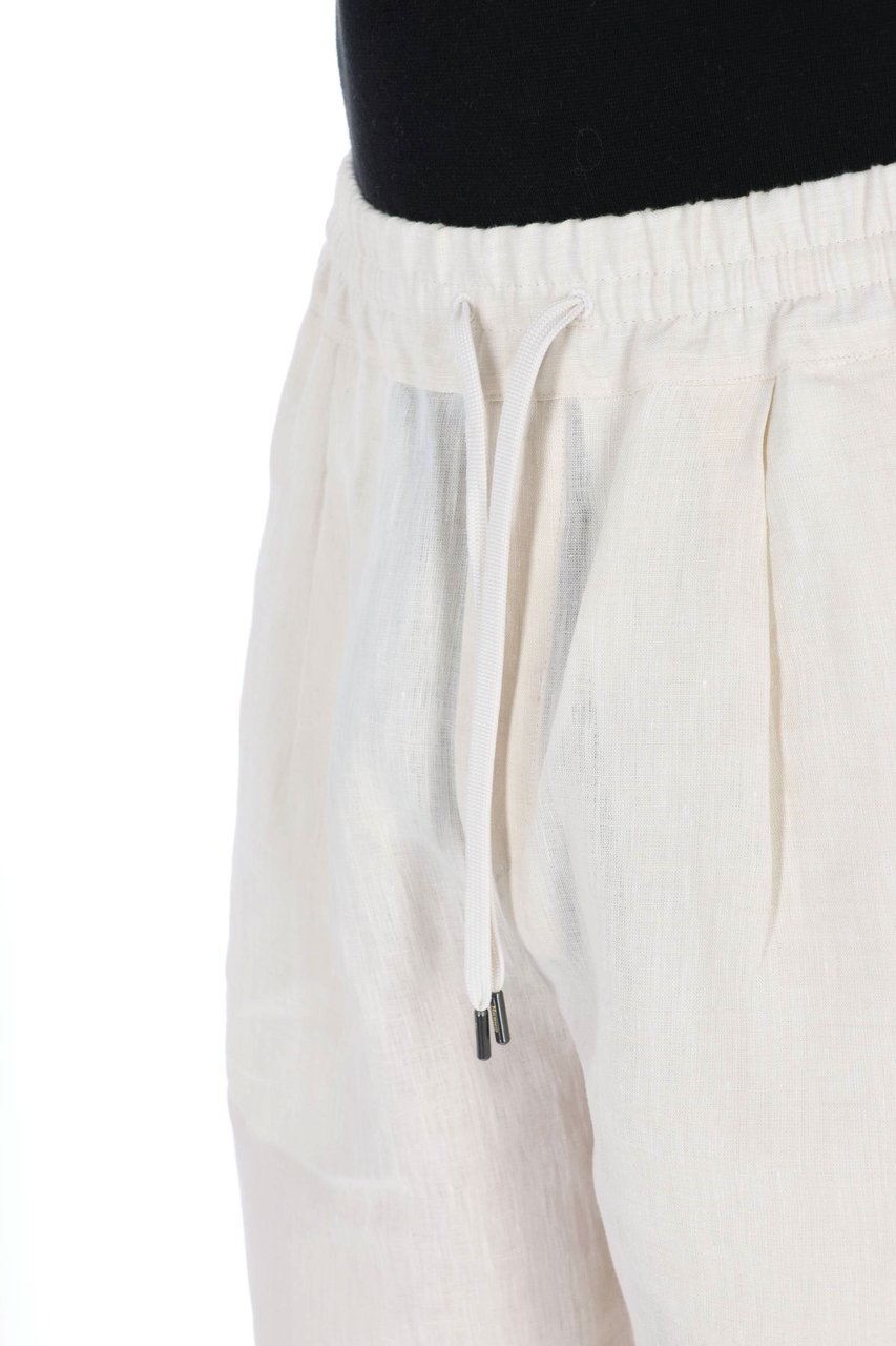 Herno Pure Linen Jogger Bermuda Neutraal
