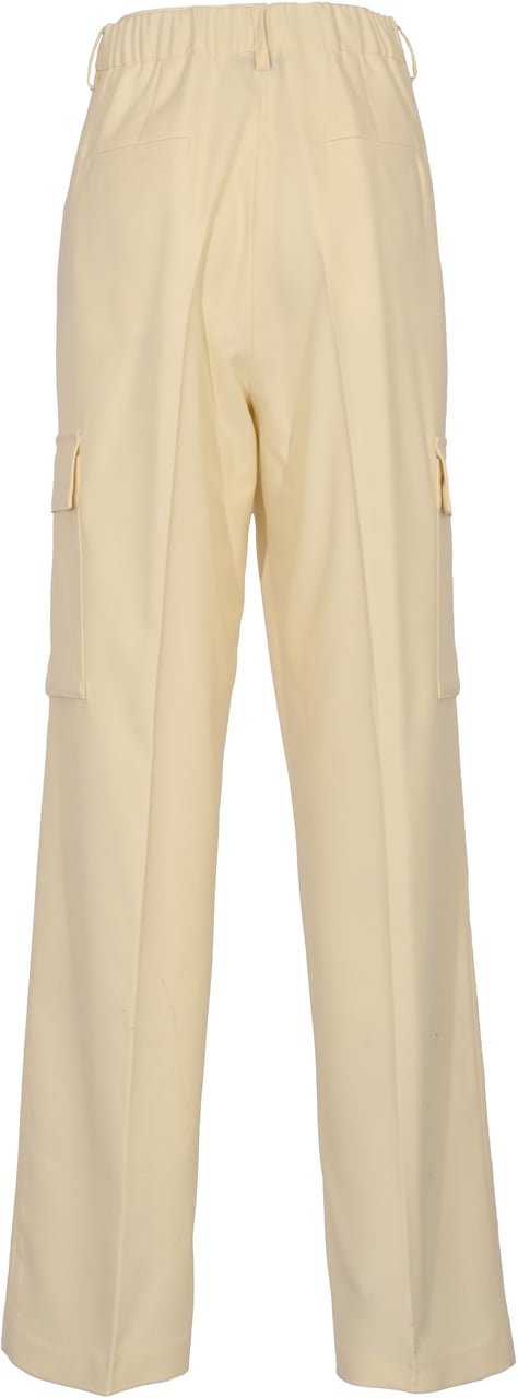 Herno Trousers White Wit