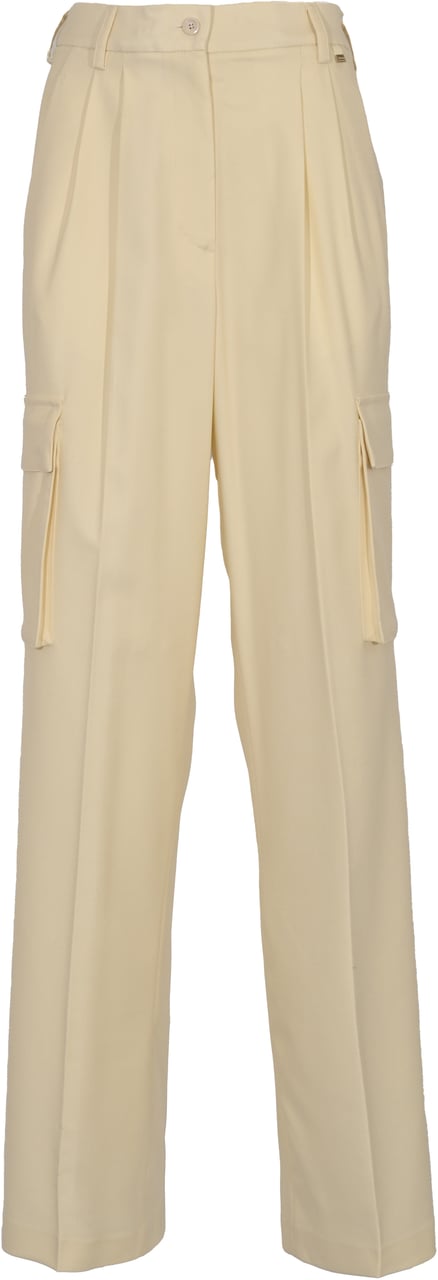 Herno Trousers White Wit