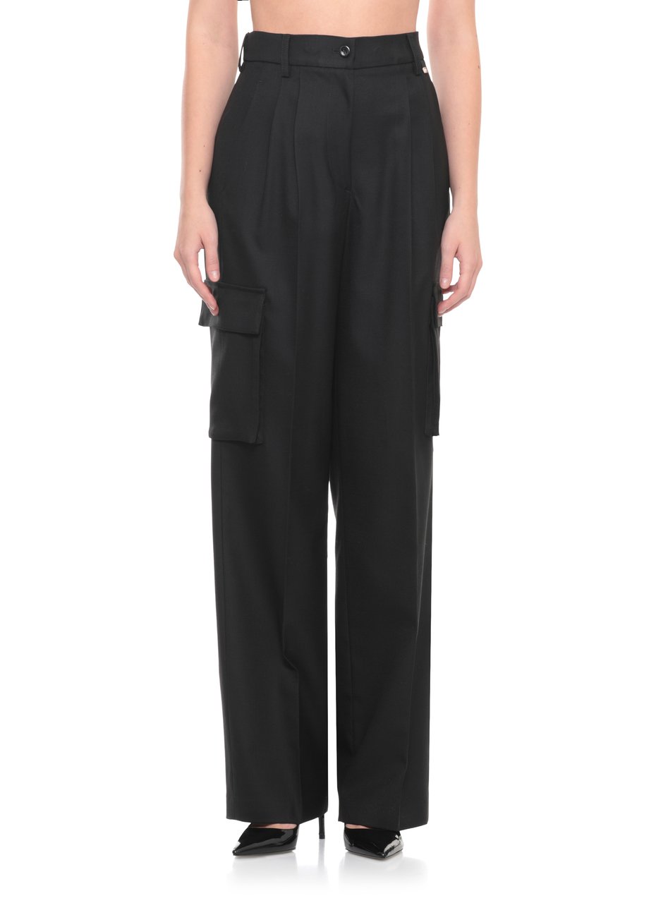 Herno Trousers Black Zwart
