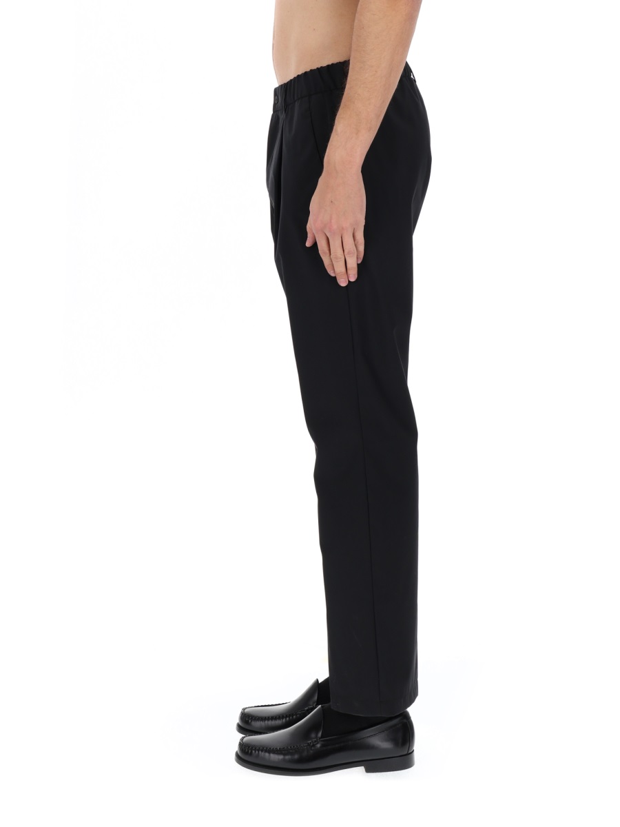 Herno Straight-Leg Smooth Matte Finish Pants Zwart