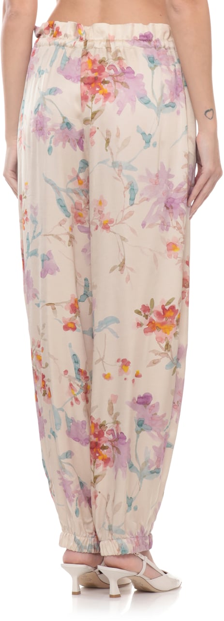 Herno Trousers Ivory Wit