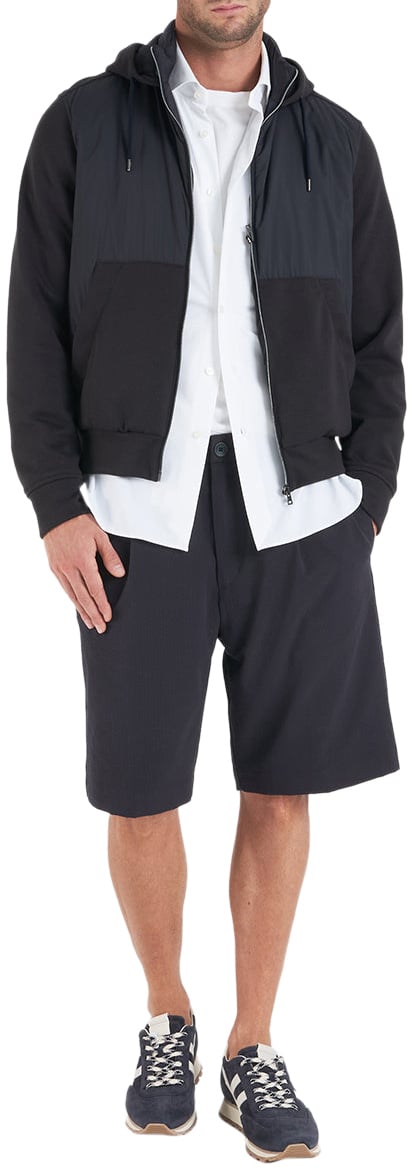 Herno Seersucker bermuda Blauw