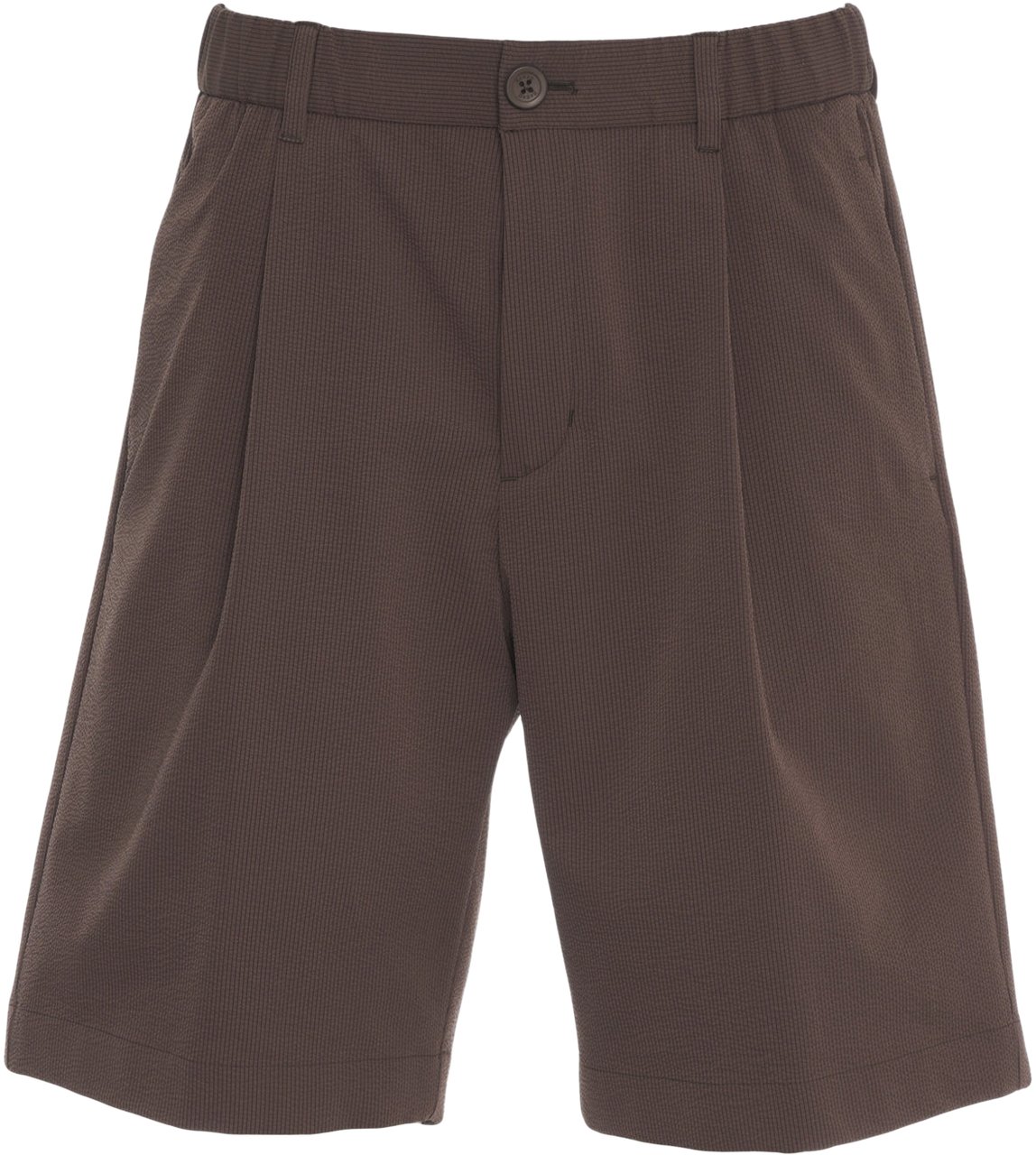 Herno Seersucker bermuda Bruin