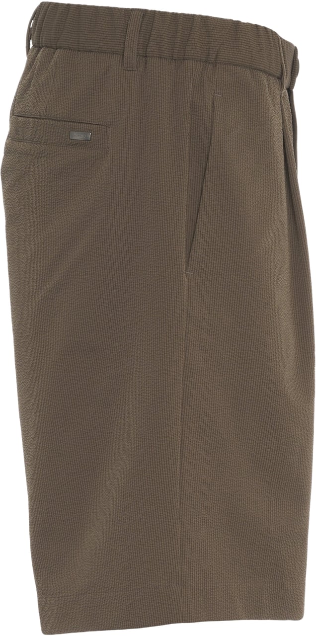 Herno Seersucker bermuda Groen