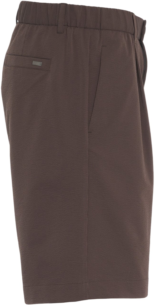 Herno Seersucker bermuda Bruin