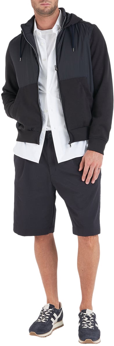 Herno Seersucker bermuda Blauw