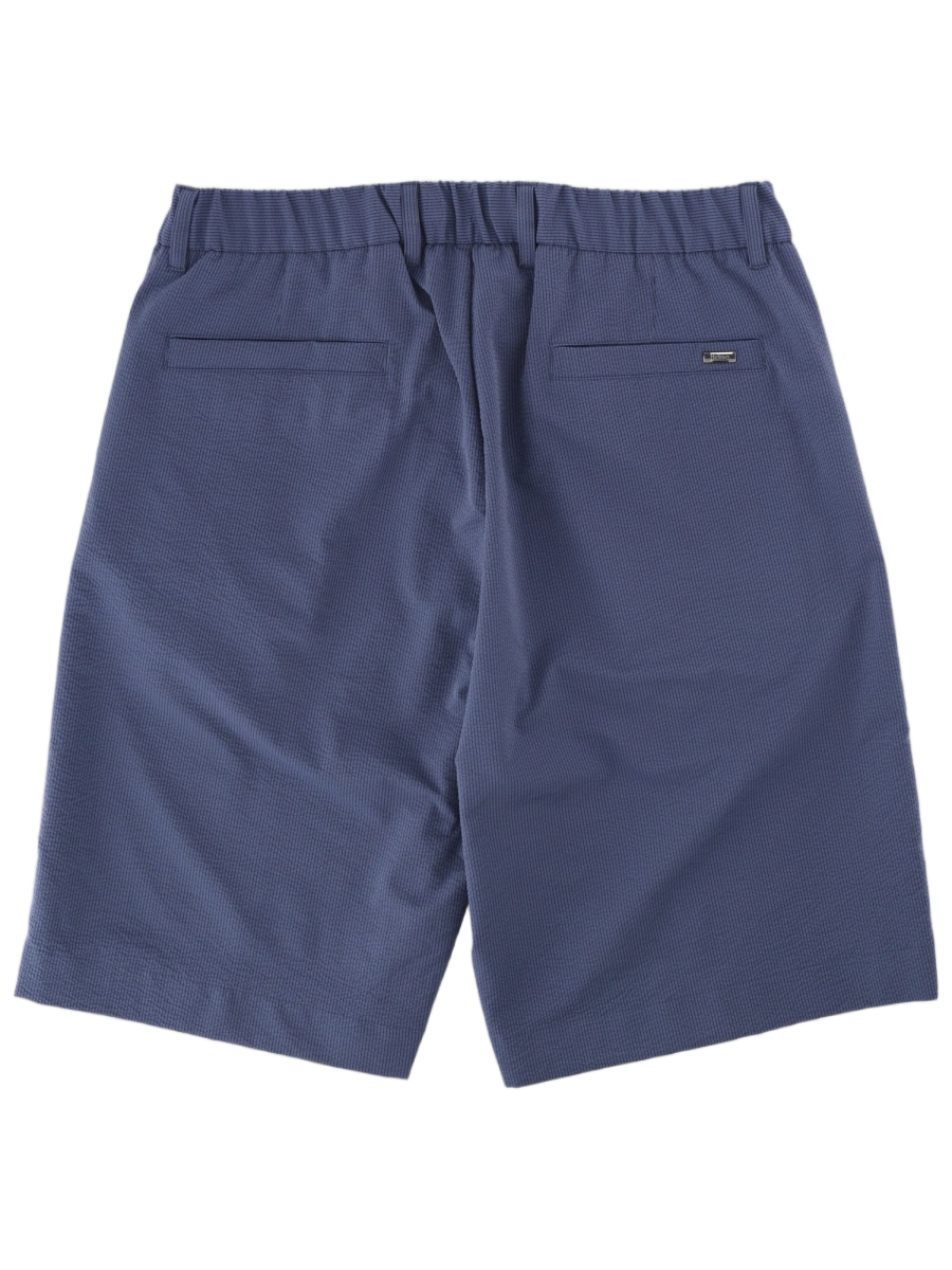 Herno Textured Elastic Waistband Tailored Shorts Grijs