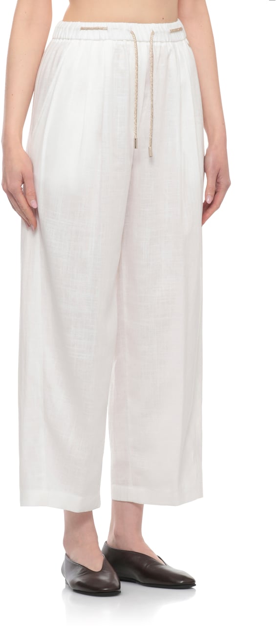 Herno Trousers White Wit