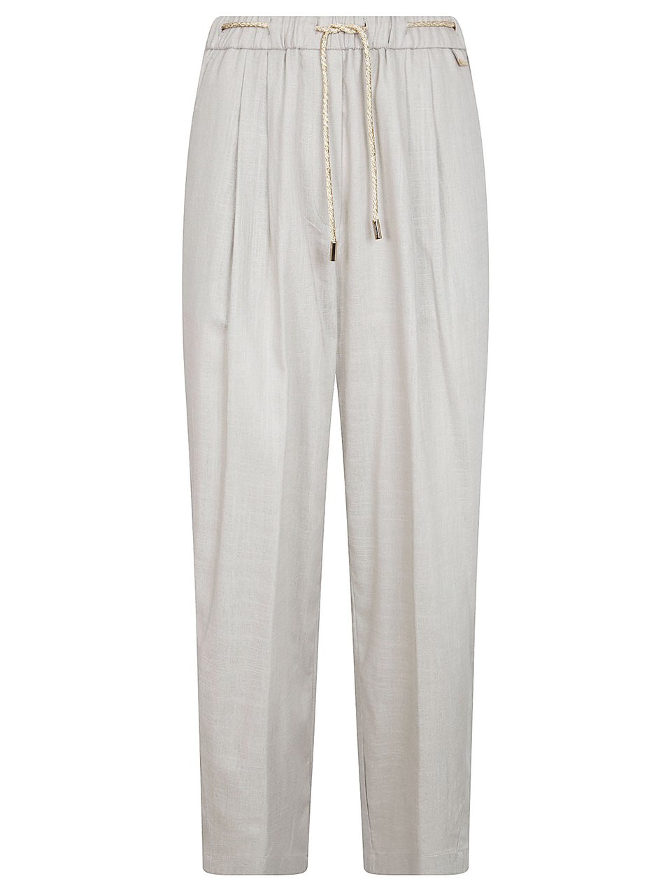 Herno Relaxed Fit Trousers with Tapered Leg and Drawstring Waistband Wit