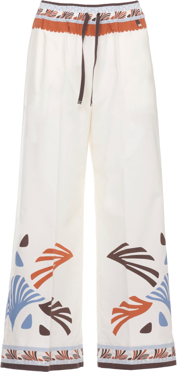 Herno Trousers Ivory Wit