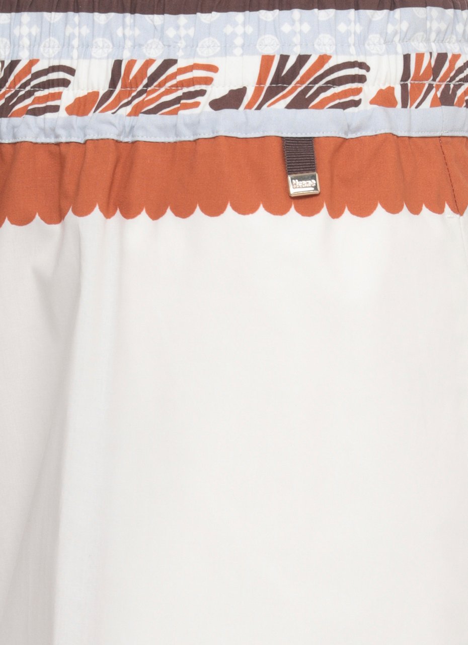 Herno Trousers Ivory Wit