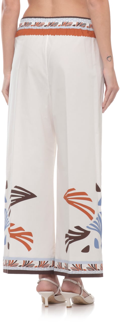 Herno Trousers Ivory Wit