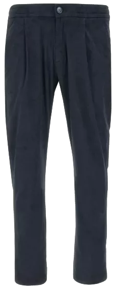 Herno Trousers Blue Blauw