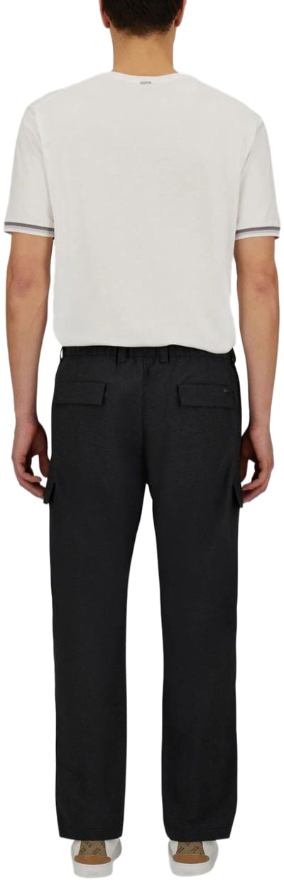 Herno Trousers Anthracite Grijs