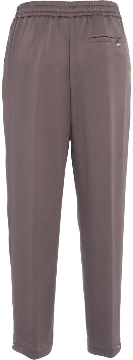 Herno Pleated satin pants Bruin