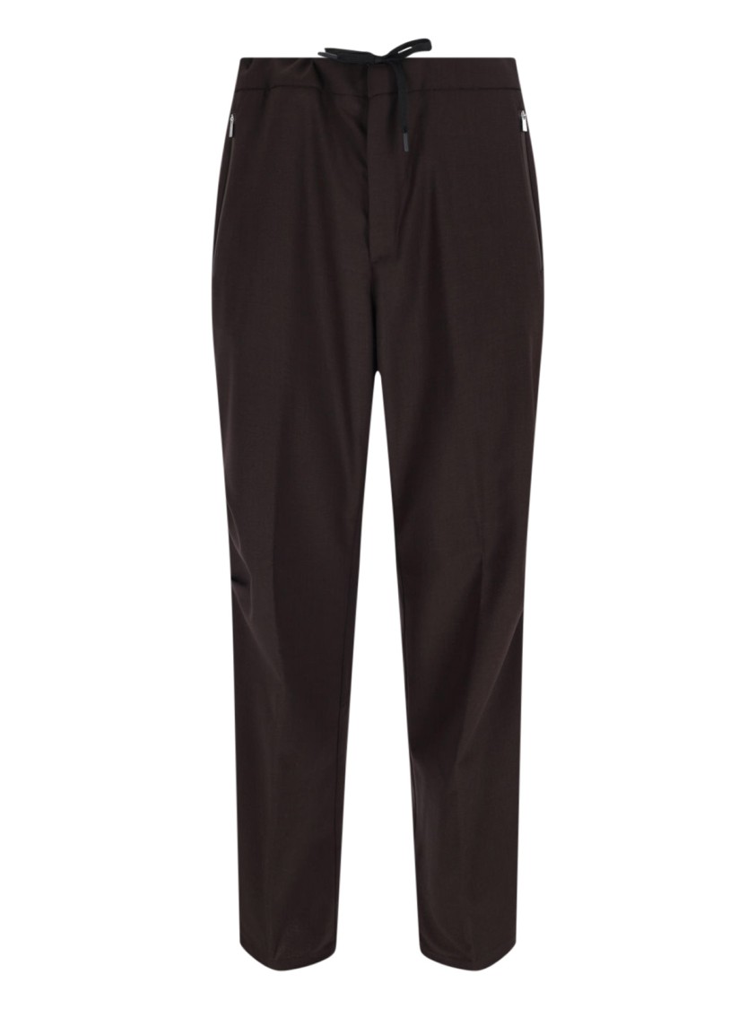 Herno Wool Track Pants – Brown Bruin