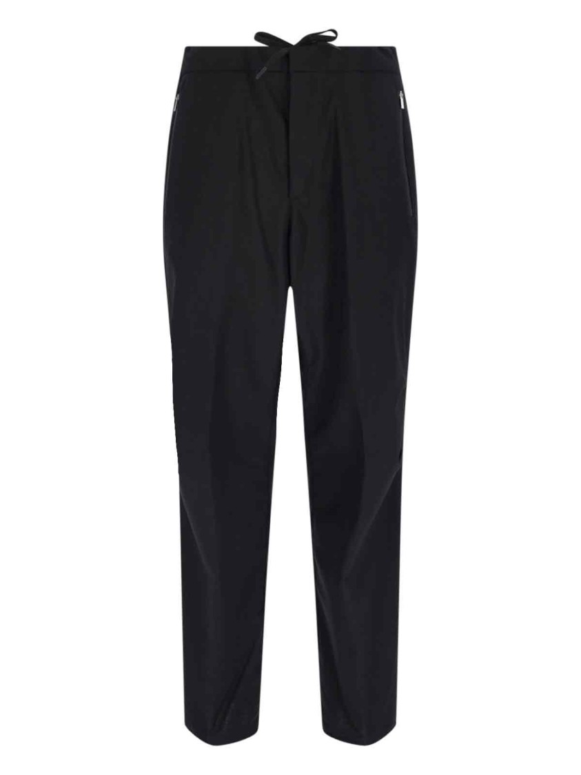 Herno Wool Track Pants – Black Zwart