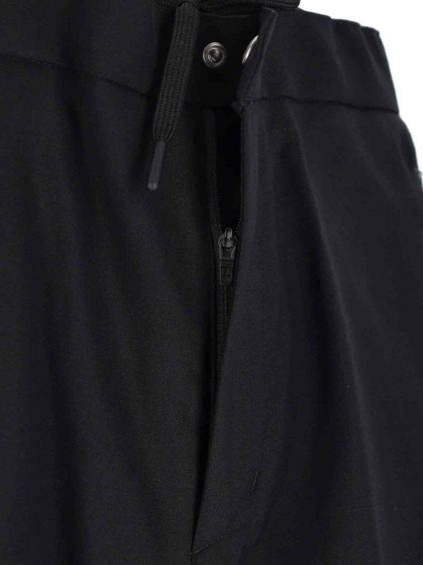 Herno Wool Track Pants – Black Zwart
