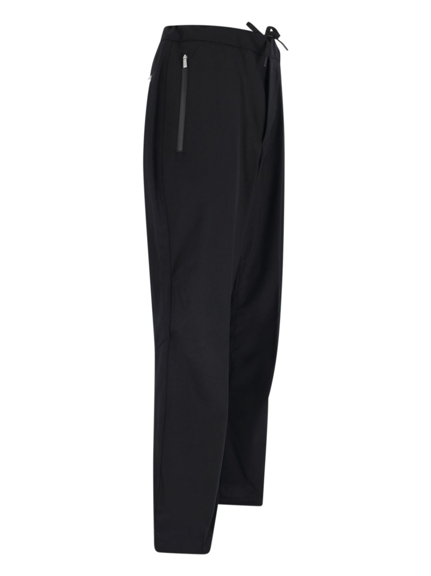 Herno Wool Track Pants – Black Zwart