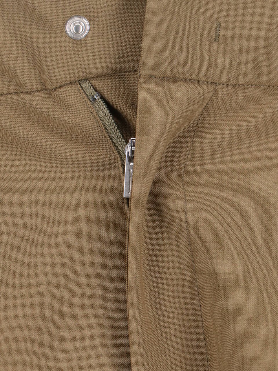 Herno Wool Blend Shorts – Beige Groen