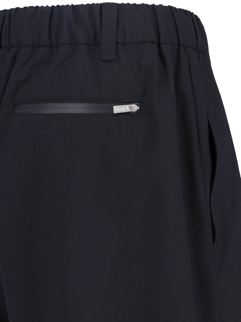 Herno Wool Blend Shorts – Black Zwart
