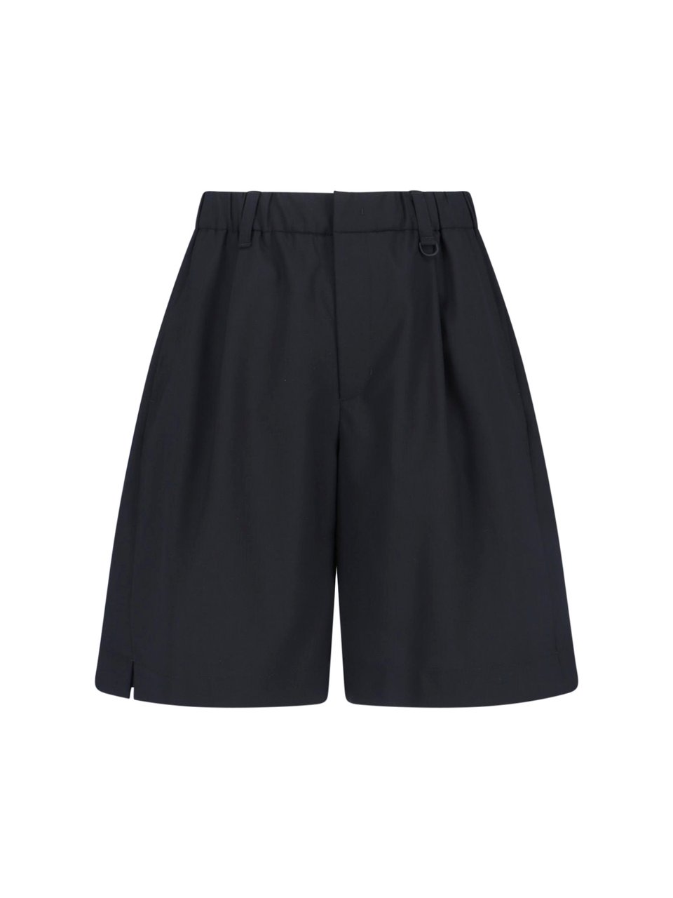 Herno Wool Blend Shorts – Black Zwart