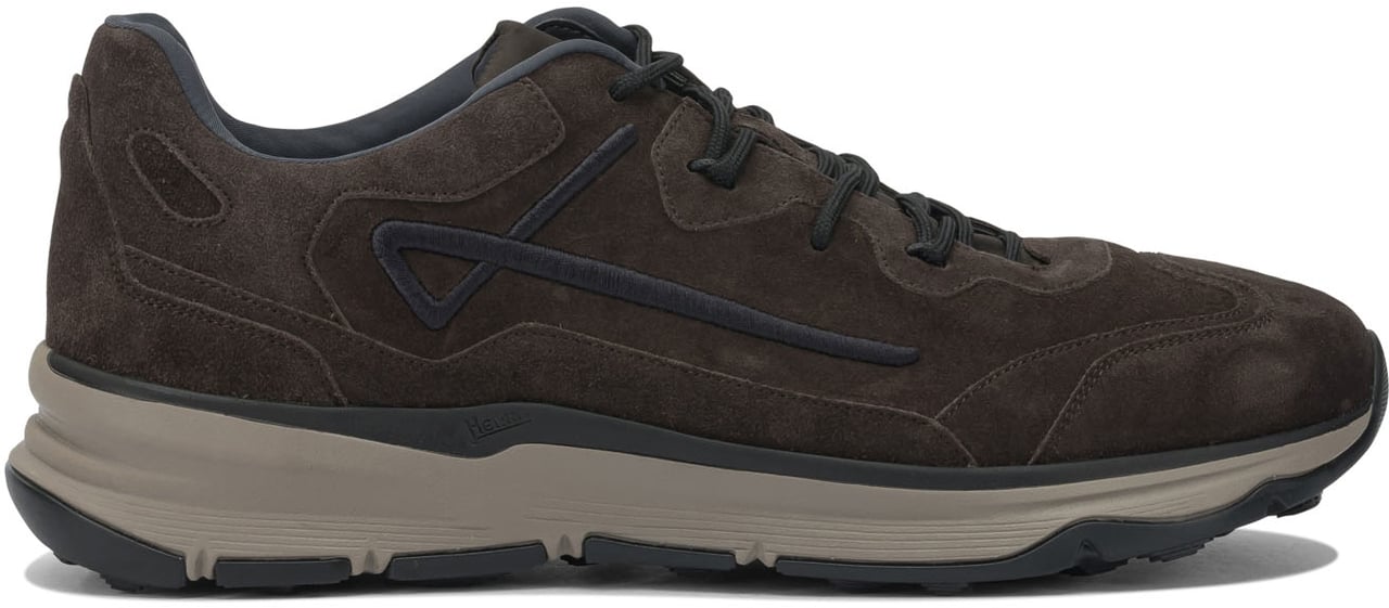 Herno "Running" suede sneakers Bruin