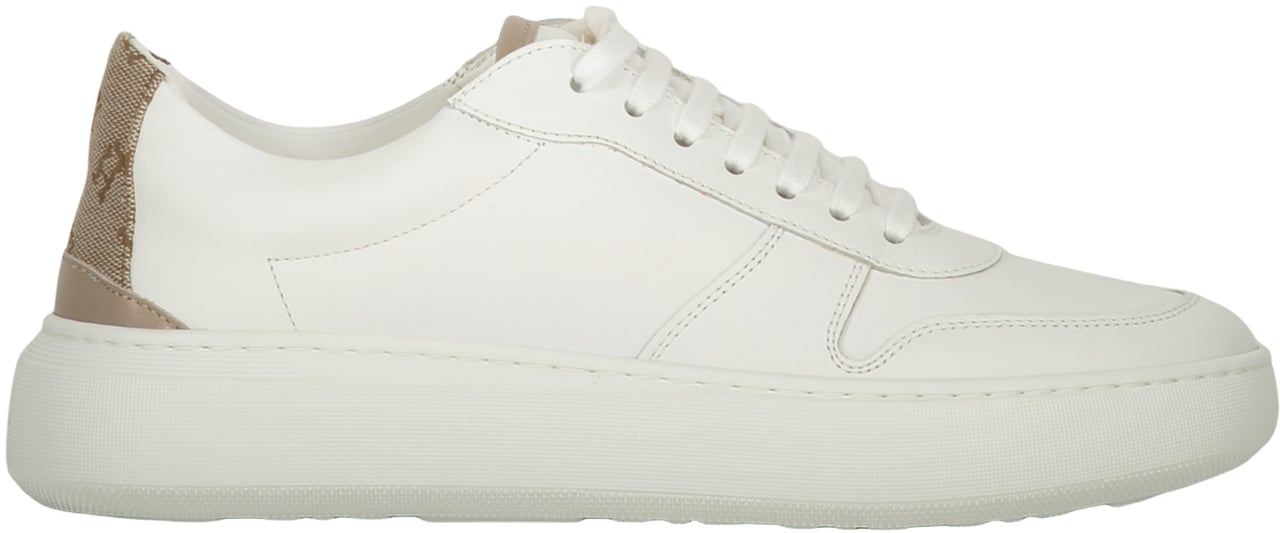 Herno Minimalist white sneaker with stylish details Wit