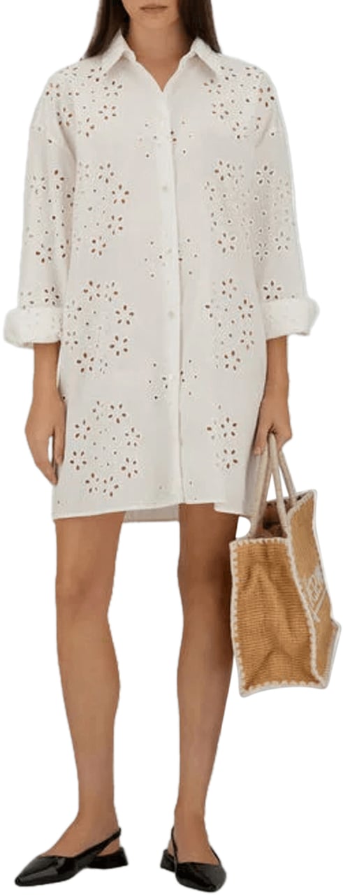 Herno Geborduurd overhemd Wit