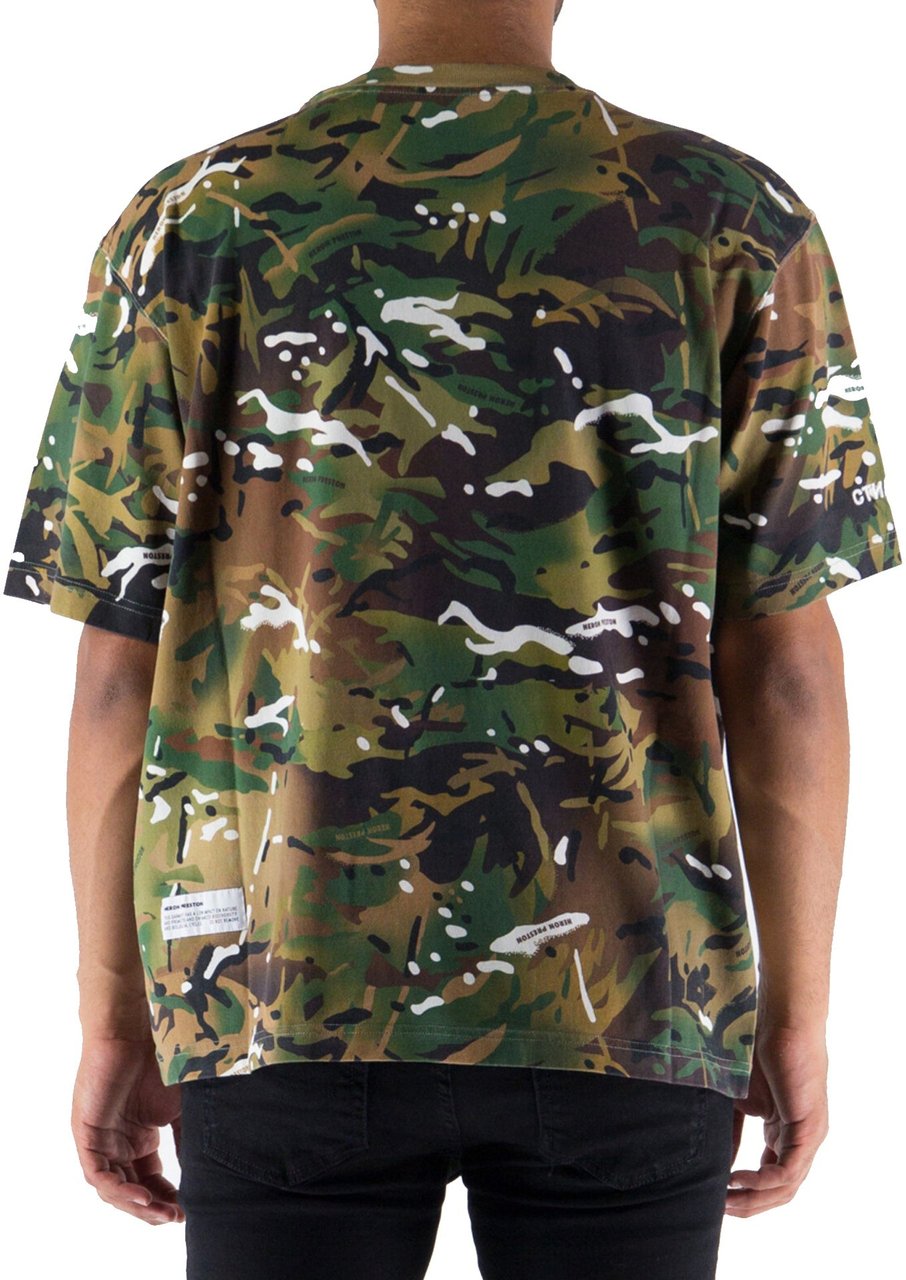 Heron Preston Camouflage T-shirt Groen