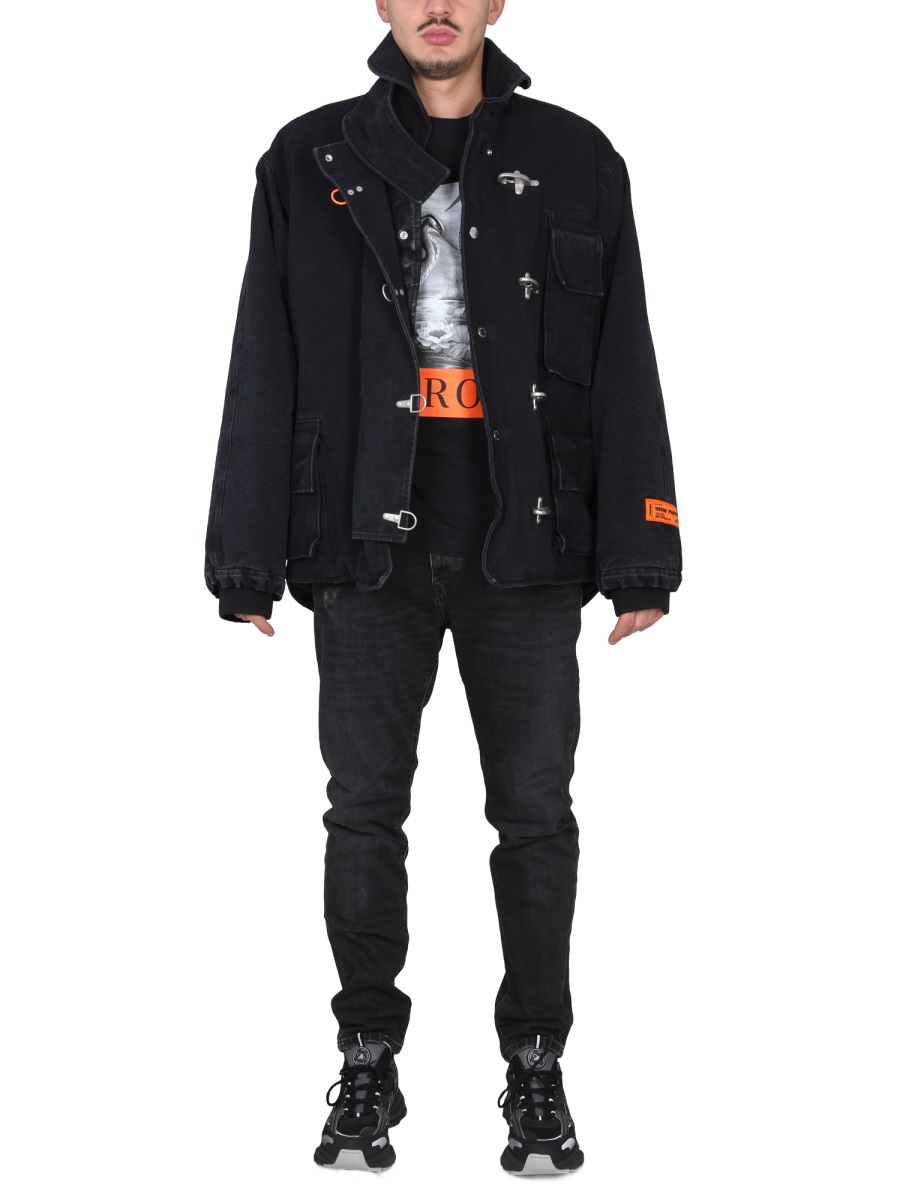 Heron Preston CANVAS JACKET Zwart