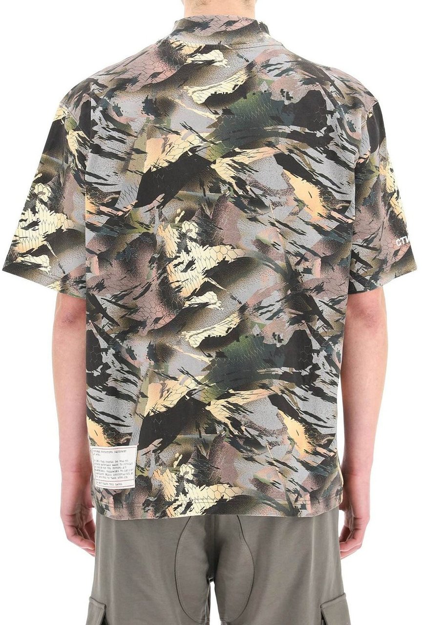 Heron Preston Camouflage Print T-shirt Groen