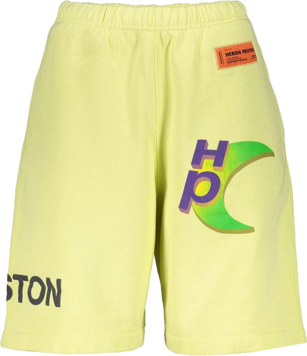 Heron Preston Cotton Shorts Geel