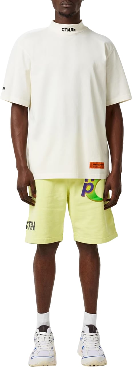 Heron Preston Ctnmb Logo Turtleneck T-shirt Wit