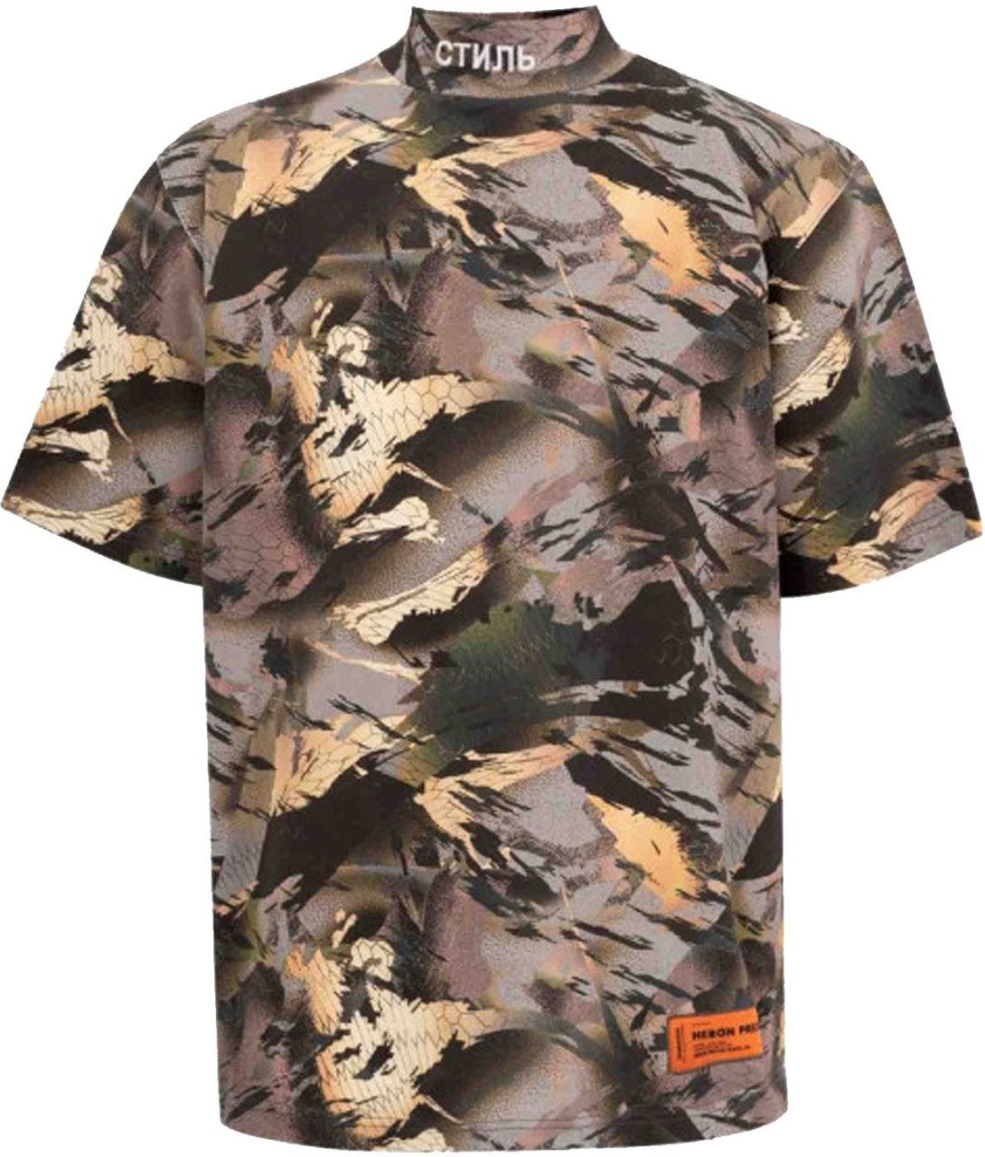 Heron Preston Heron Preston Camouflage Print T-shirt Groen