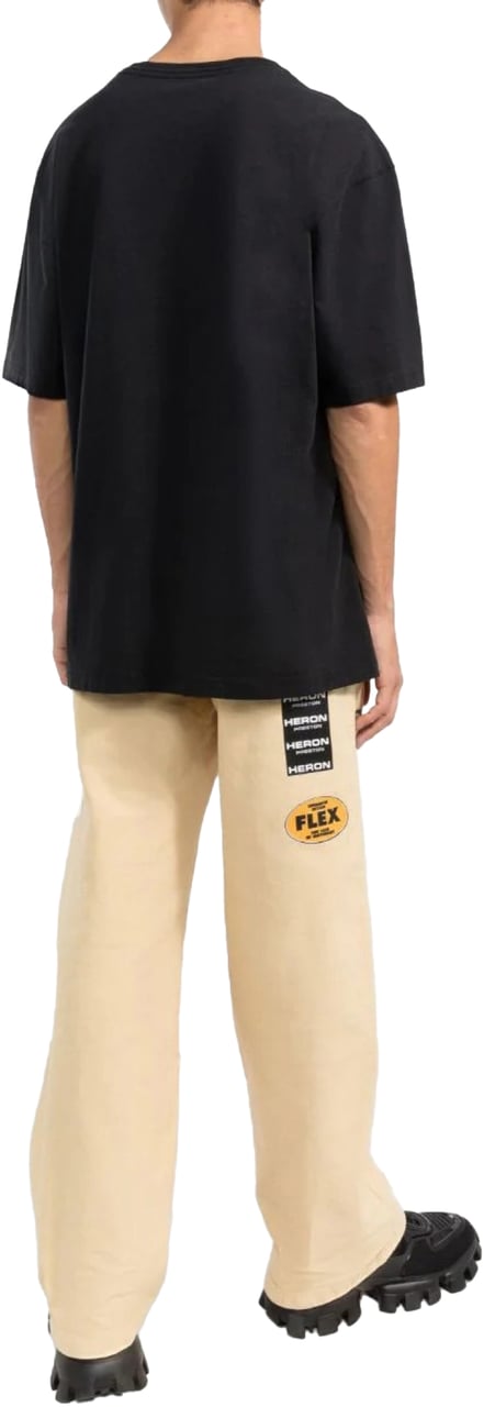 Heron Preston Os Heron Bw Logo Print T-shirt Zwart