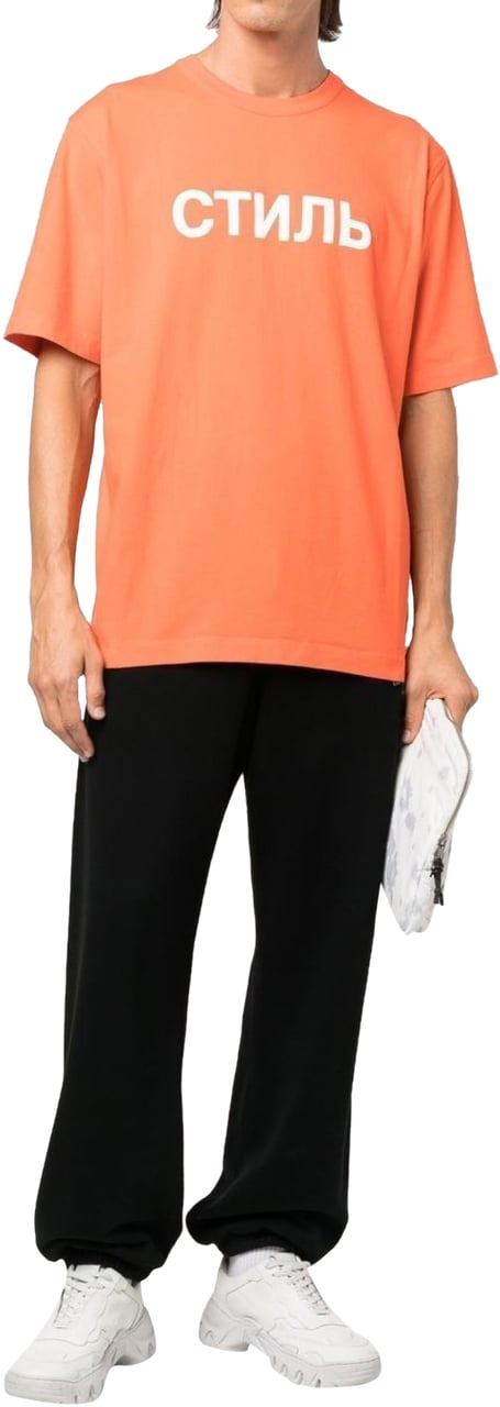 Heron Preston Ctnmb Logo T-shirt Oranje