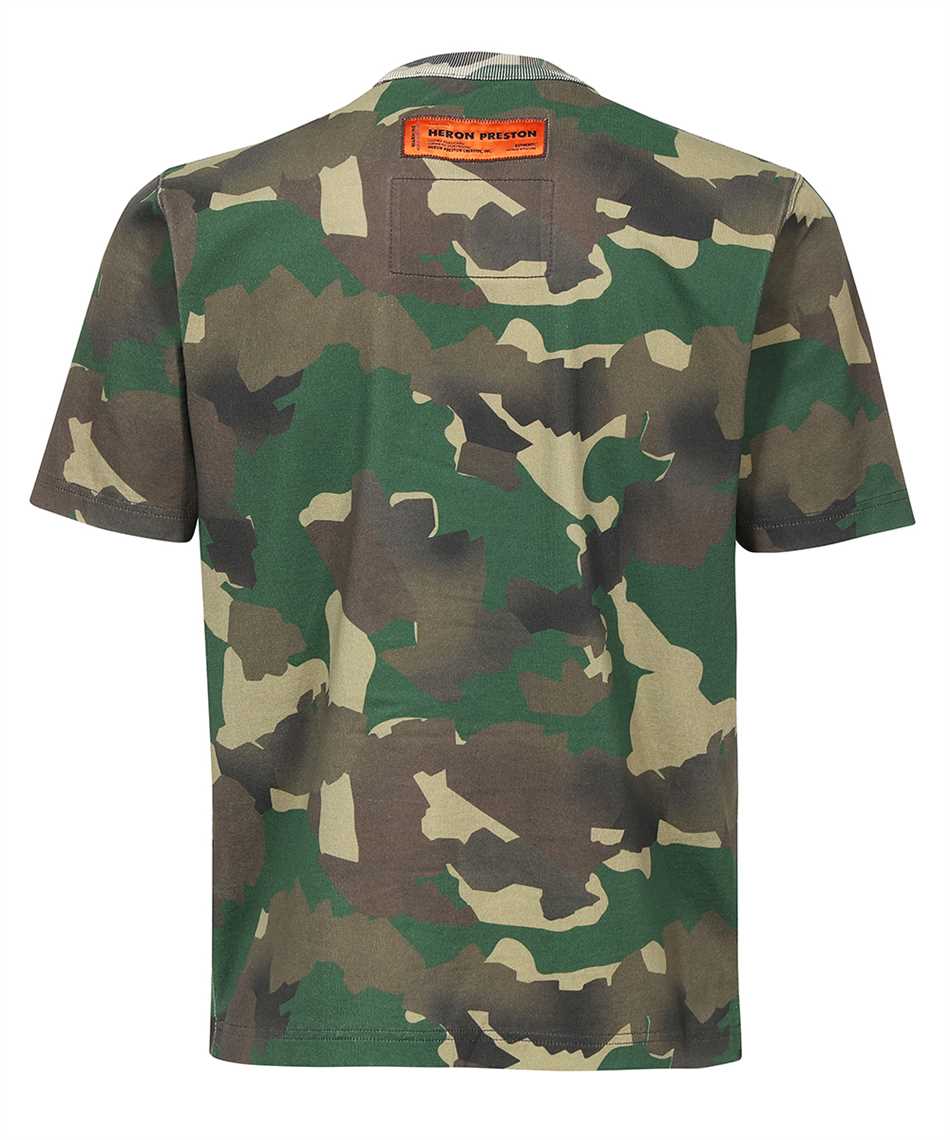 Heron Preston Printed cotton T-shirt Groen