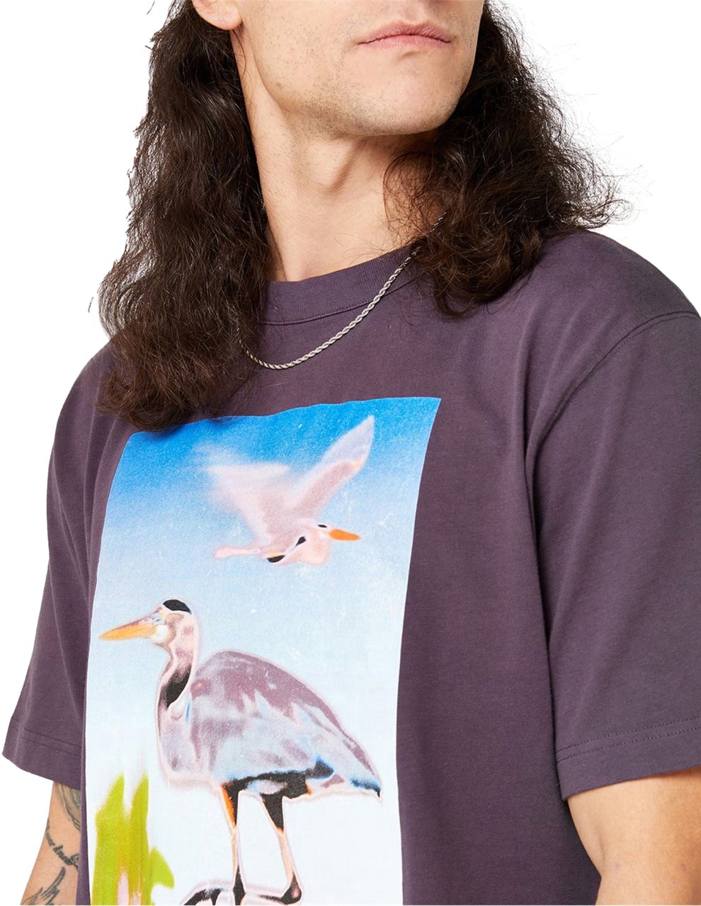 Heron Preston Censored Heron Logo T-shirt Paars