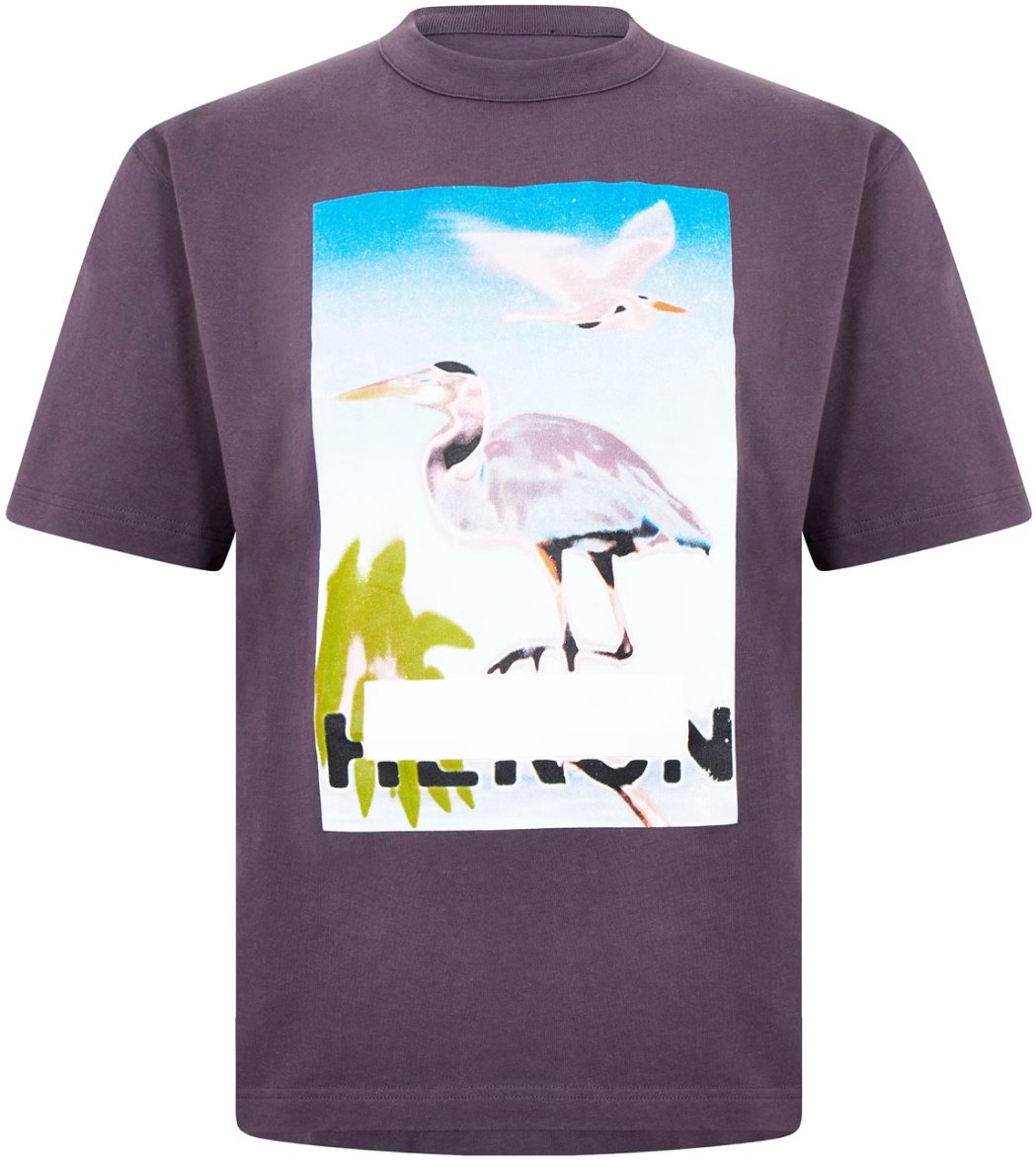 Heron Preston Censored Heron Logo T-shirt Paars