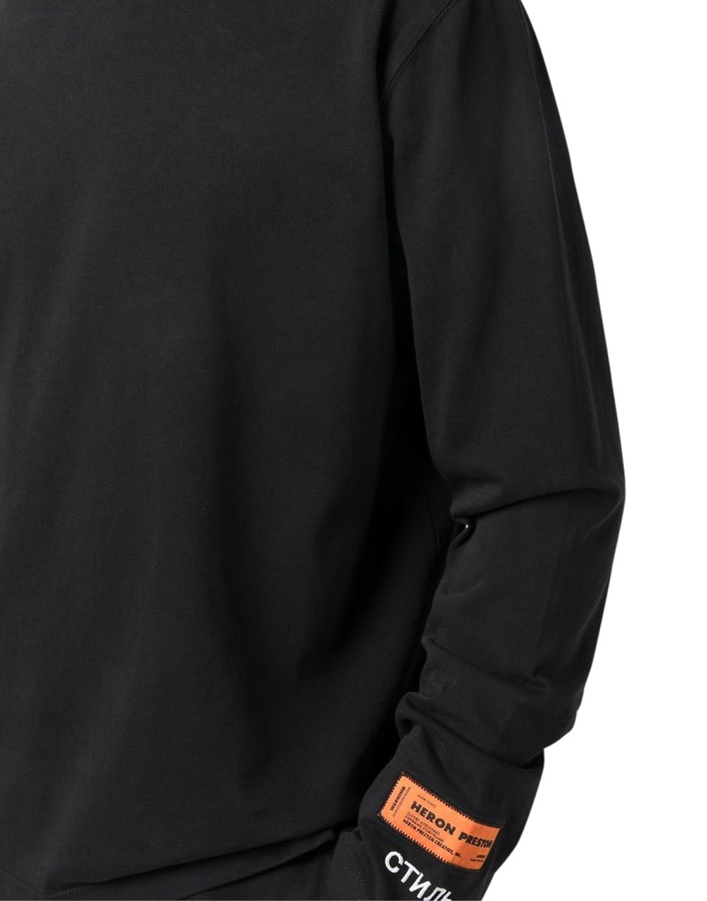 Heron Preston Nf Ctnmb Logo Rollneck T-shirt Zwart