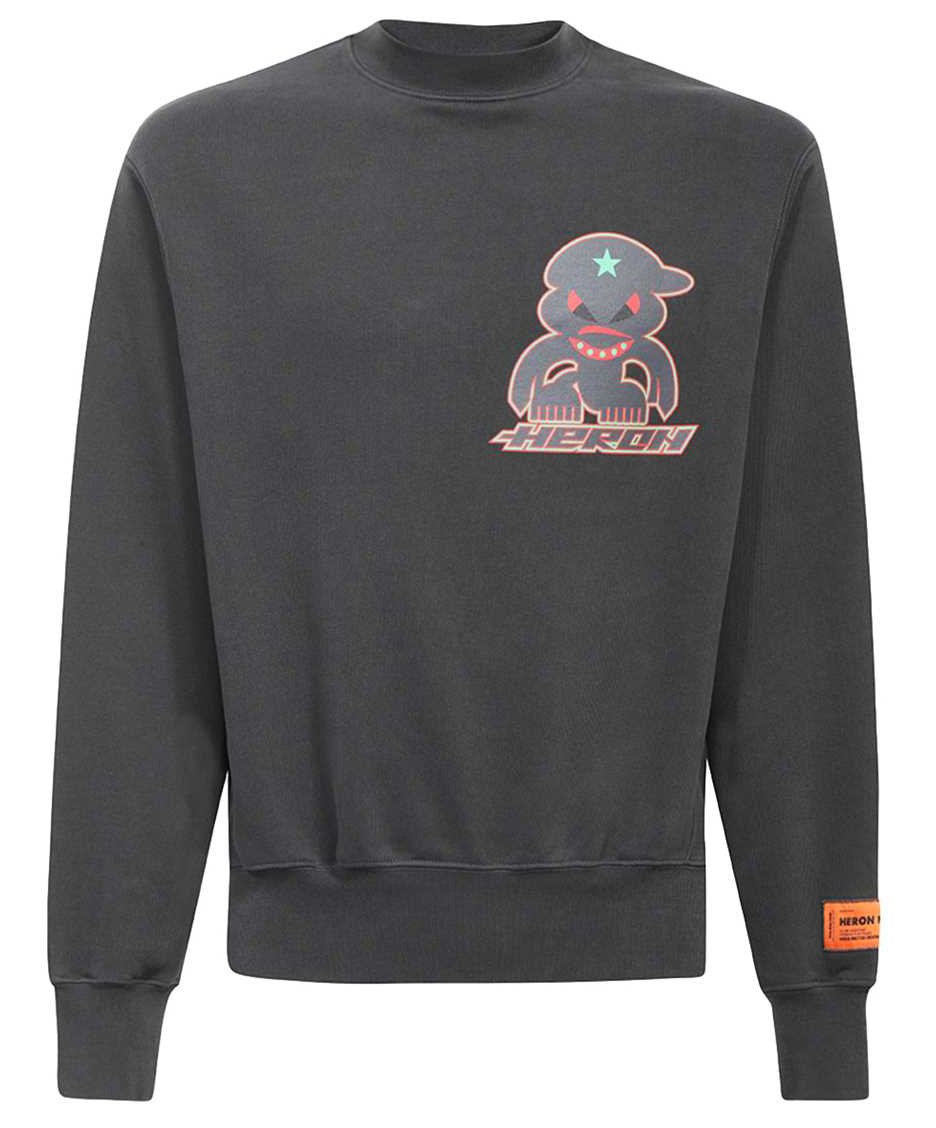 Heron Preston Printed cotton sweatshirt Zwart