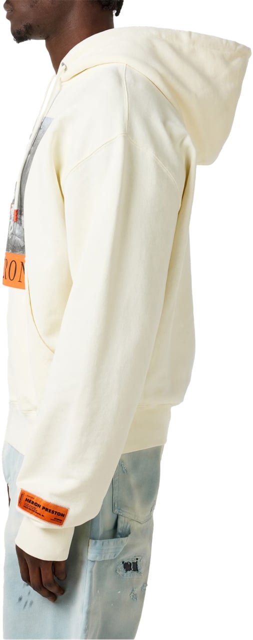 Heron Preston Bw Heron Logo Hoodie Wit