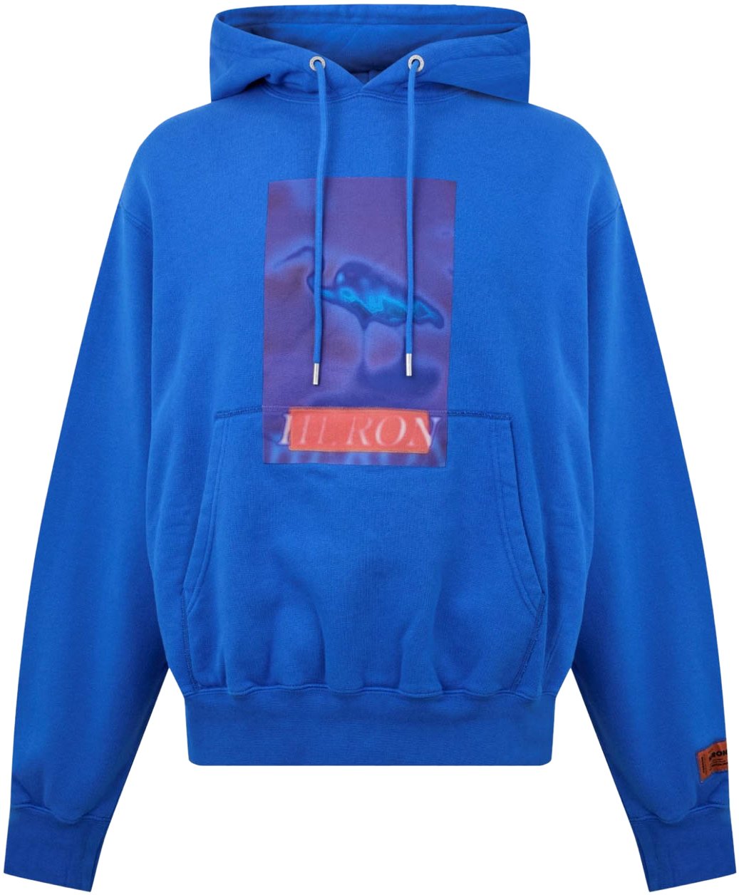 Heron Preston Heron Censored Logo Hoodie Blauw