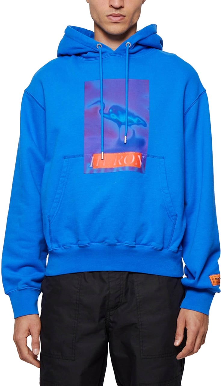 Heron Preston Heron Censored Logo Hoodie Blauw
